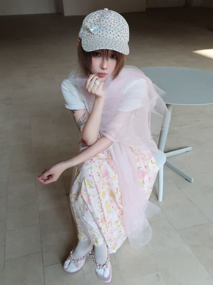 UBORYA Pink Rhinestone Thong Sandals – Glamorous Platform Heels for Women | 8cm / 3.15in Chunky Heel | Crystal Embellished Straps | Square Toe Slip-On Mules