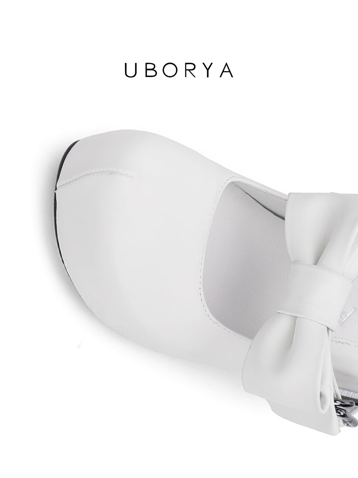 UBORYA White Bow Mary Jane Kawaii Platform 8cm Chunky Heels
