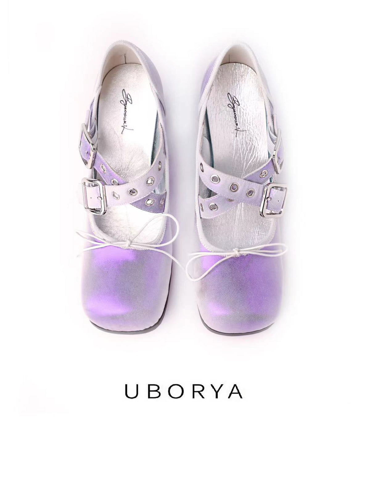 UBORYA Pastel Purple Y2K Platform Loafers Chunky Coil Heel Buckle Straps