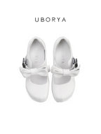 UBORYA White Bow Mary Jane Kawaii Platform 8cm Chunky Heels